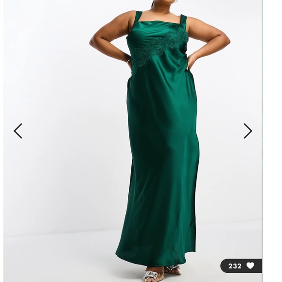 ASOS Curve Dresses & Skirts - NWT - ASOS Curve Satin Maxi Dress